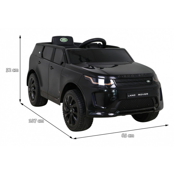 Land Rover Discovery Sport dla dzieci Czarny + Pilot + Wolny Start + Funkcja Kołyski + MP3 LED