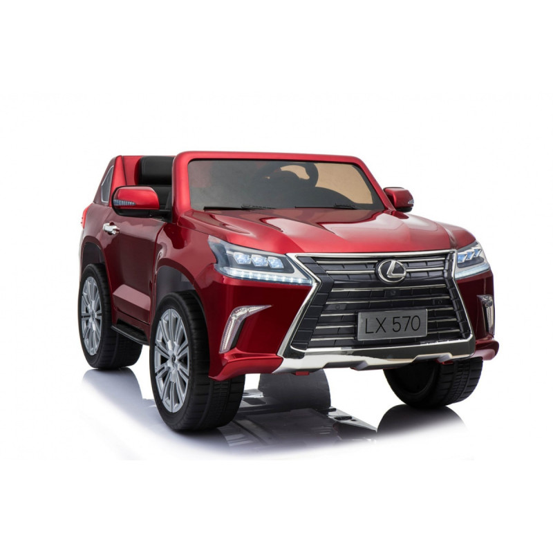 Lexus LX570 Lakierowane Autko dla 2 dzieci Czerwony + Pilot + Koła EVA + Radio MP3 LED