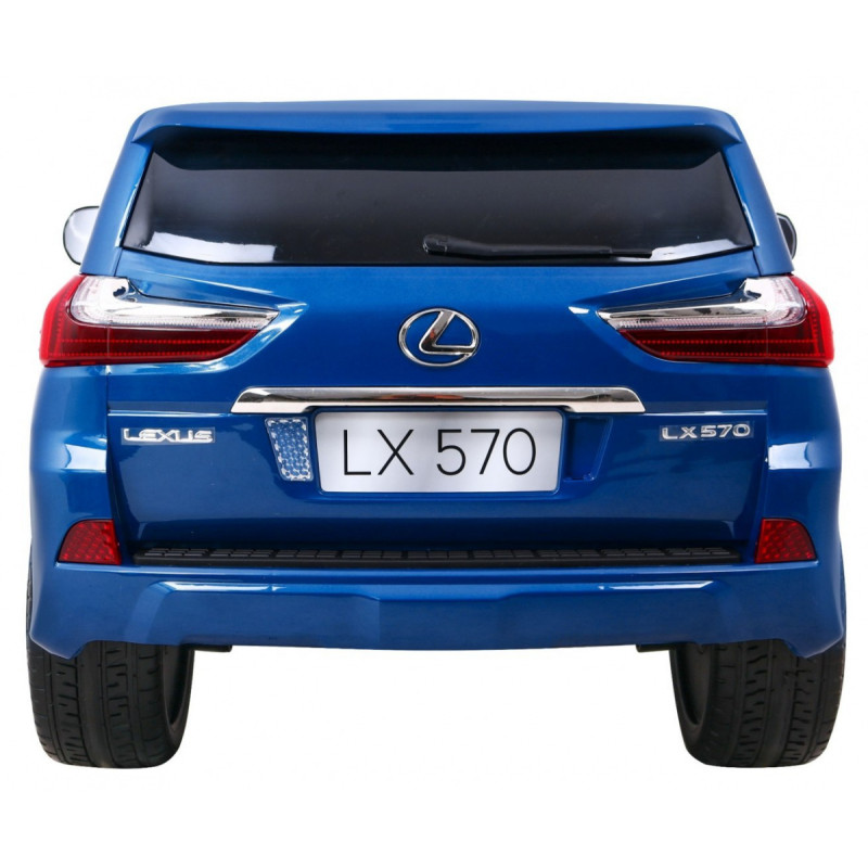 Lexus LX570 Lakierowane Autko dla 2 dzieci Niebieski + Pilot + Koła EVA + Radio MP3 LED