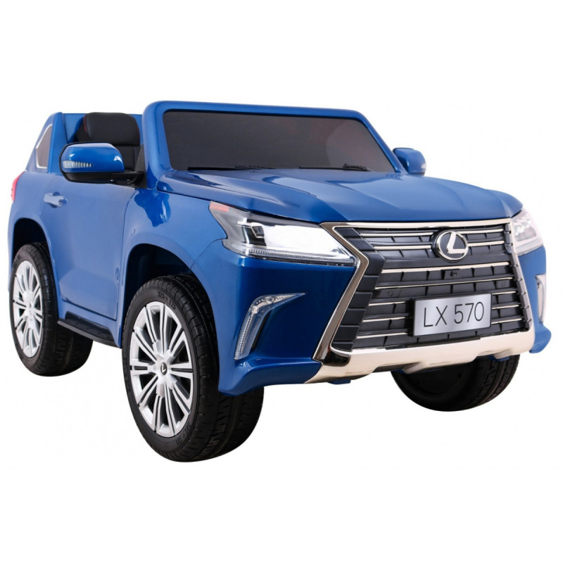 Lexus LX570 Lakierowane Autko dla 2 dzieci Niebieski + Pilot + Koła EVA + Radio MP3 LED