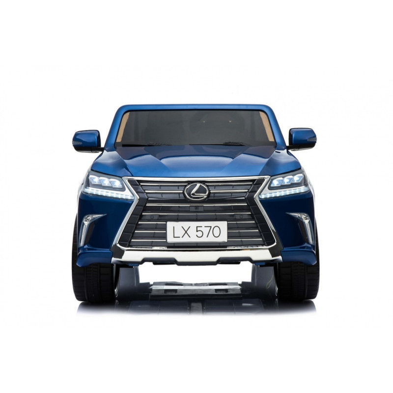 Lexus LX570 Lakierowane Autko dla 2 dzieci Niebieski + Pilot + Koła EVA + Radio MP3 LED