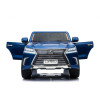 Lexus LX570 Lakierowane Autko dla 2 dzieci Niebieski + Pilot + Koła EVA + Radio MP3 LED