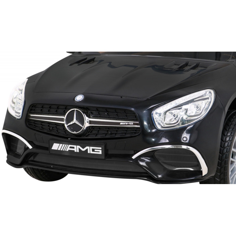 Mercedes Benz AMG SL65 S elektryczny dla dzieci Czarny + Pilot + Audio LED + Ekoskóra + EVA + Wolny Start