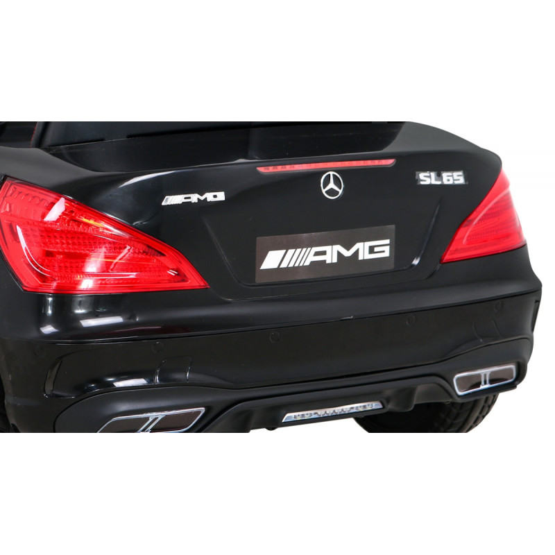 Mercedes Benz AMG SL65 S elektryczny dla dzieci Czarny + Pilot + Audio LED + Ekoskóra + EVA + Wolny Start