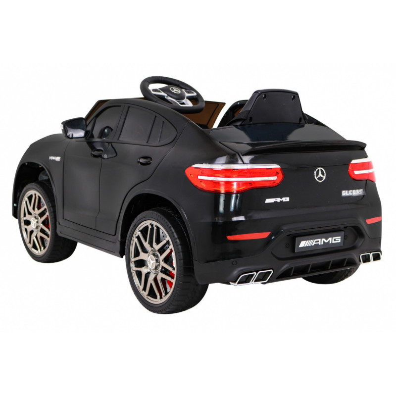 Mercedes Benz GLC63S dla dzieci Czarny + Pilot + Napęd 4x4 + MP3 LED + EVA + Wolny Start