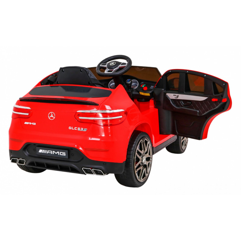 Mercedes Benz GLC63S dla dzieci Czerwony + Pilot + Napęd 4x4 + MP3 LED + EVA + Wolny Start
