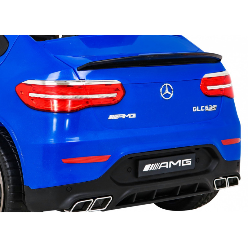 Mercedes Benz GLC63S dla dzieci Niebieski + Pilot + Napęd 4x4 + MP3 LED + EVA + Wolny Start