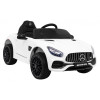 Mercedes Benz GT na akumulator dla dzieci Biały + Pilot + Wolny Start + MP3 LED
