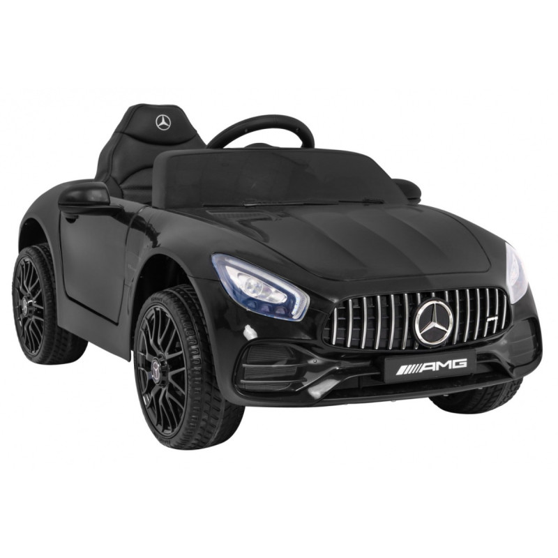 Mercedes Benz GT na akumulator dla dzieci Czarny + Pilot + Wolny Start + MP3 LED