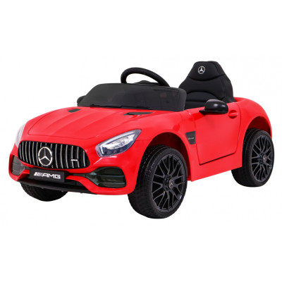 Mercedes Benz GT na akumulator dla dzieci Czerwony + Pilot + Wolny Start + MP3 LED