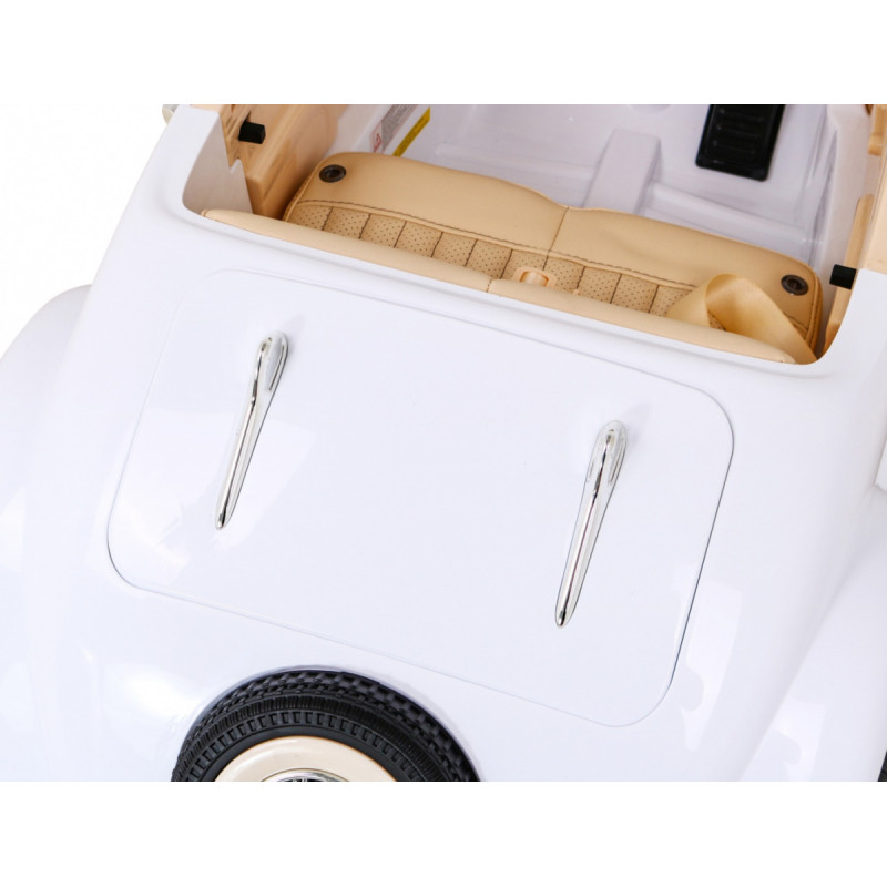 Mercedes Benz Retro 540A dla dzieci Biały + Tryb "Rodzica" + Pilot + Panel audio + LED