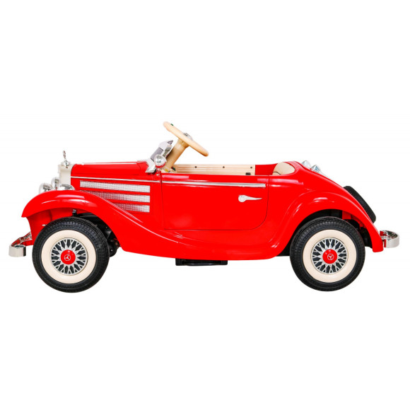 Mercedes Benz Retro 540A dla dzieci Czerwony + Tryb "Rodzica" + Pilot + Panel audio + LED