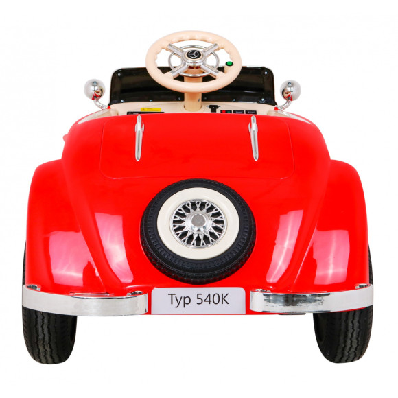 Mercedes Benz Retro 540A dla dzieci Czerwony + Tryb "Rodzica" + Pilot + Panel audio + LED