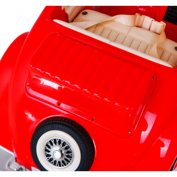 Mercedes Benz Retro 540A dla dzieci Czerwony + Tryb "Rodzica" + Pilot + Panel audio + LED