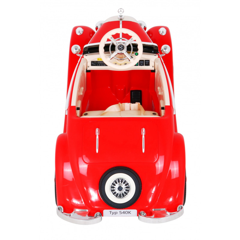 Mercedes Benz Retro 540A dla dzieci Czerwony + Tryb "Rodzica" + Pilot + Panel audio + LED