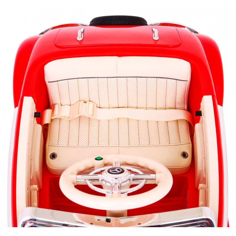 Mercedes Benz Retro 540A dla dzieci Czerwony + Tryb "Rodzica" + Pilot + Panel audio + LED