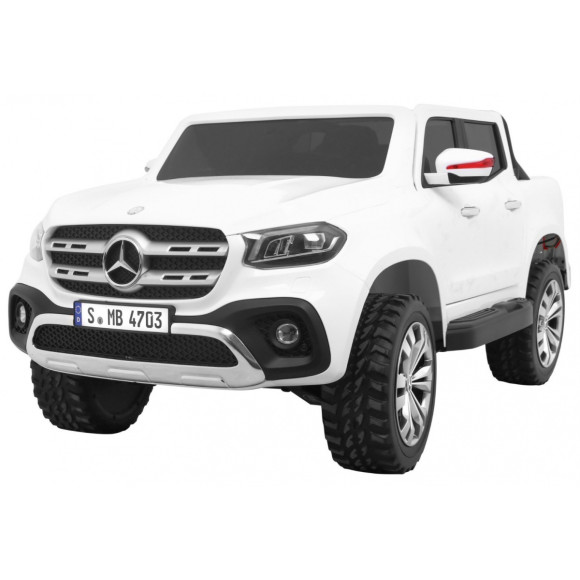 Mercedes Benz X-Class dla dzieci Biały + Pilot + Napęd 4x4 + MP4 + Bagażnik + LED + EVA