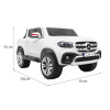 Mercedes Benz X-Class dla dzieci Biały + Pilot + Napęd 4x4 + MP4 + Bagażnik + LED + EVA