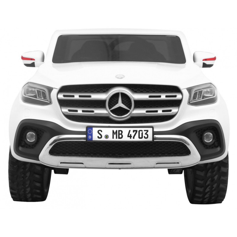 Mercedes Benz X-Class dla dzieci Biały + Pilot + Napęd 4x4 + MP4 + Bagażnik + LED + EVA