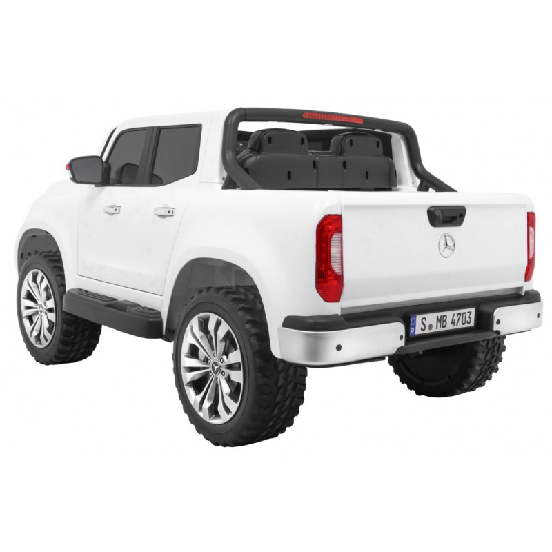 Mercedes Benz X-Class dla dzieci Biały + Pilot + Napęd 4x4 + MP4 + Bagażnik + LED + EVA