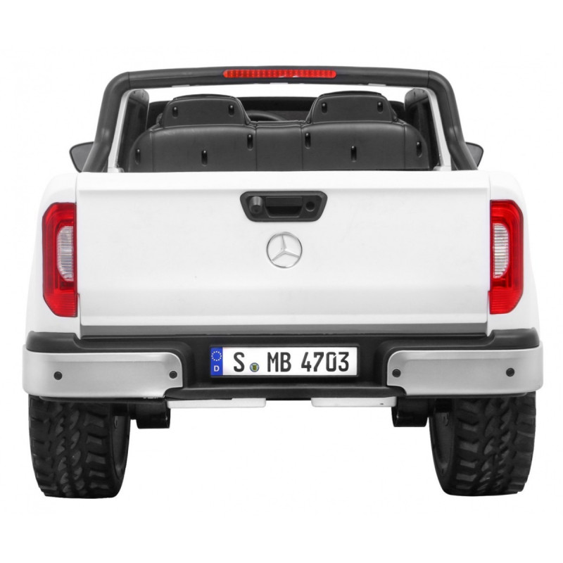 Mercedes Benz X-Class dla dzieci Biały + Pilot + Napęd 4x4 + MP4 + Bagażnik + LED + EVA