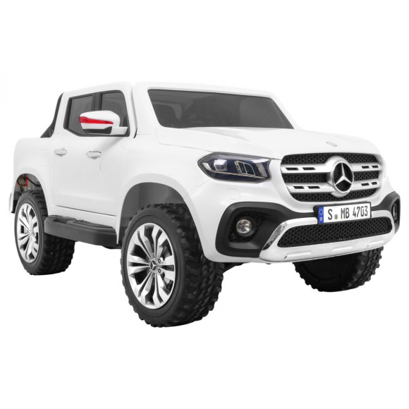 Mercedes Benz X-Class dla dzieci Biały + Pilot + Napęd 4x4 + MP4 + Bagażnik + LED + EVA