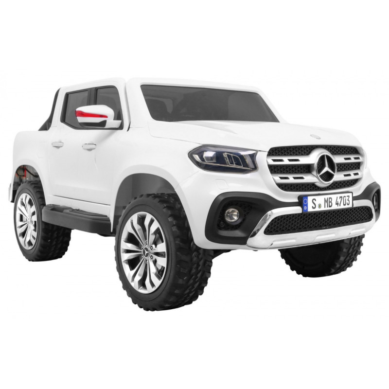 Mercedes Benz X-Class dla dzieci Biały + Pilot + Napęd 4x4 + MP4 + Bagażnik + LED + EVA