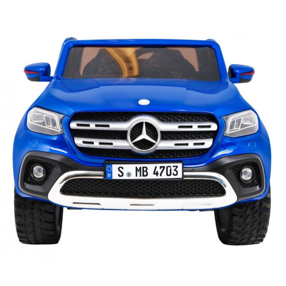 Mercedes Benz X-Class dla dzieci Lakier Niebieski + Pilot + Napęd 4x4 + MP4 + Bagażnik + EVA