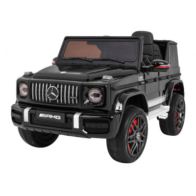 Mercedes AMG G63 dla dzieci Lakier Czarny + Pilot + MP3 LED + Wolny Start + EVA + Pasy