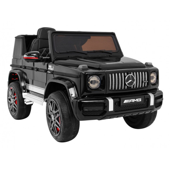 Mercedes AMG G63 dla dzieci Lakier Czarny + Pilot + MP3 LED + Wolny Start + EVA + Pasy