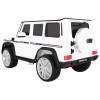 Auto na akumulator Mercedes AMG G65 dla dzieci Biały + Lakierowany + Bagażnik + Światła Dźwięki