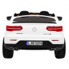 Auto Mercedes GLC 63S dla dzieci Biały + Napęd 4x4 + MP4 + LED + Ekoskóra + Wolny Start + EVA