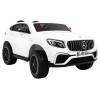 Auto Mercedes GLC 63S dla dzieci Biały + Napęd 4x4 + MP4 + LED + Ekoskóra + Wolny Start + EVA