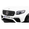 Auto Mercedes GLC 63S dla dzieci Biały + Napęd 4x4 + MP4 + LED + Ekoskóra + Wolny Start + EVA