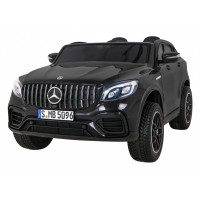 Auto Mercedes GLC 63S dla dzieci Czarny + Napęd 4x4 + MP4 + LED + Ekoskóra + Wolny Start + EVA