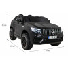 Auto Mercedes GLC 63S dla dzieci Czarny + Napęd 4x4 + MP4 + LED + Ekoskóra + Wolny Start + EVA