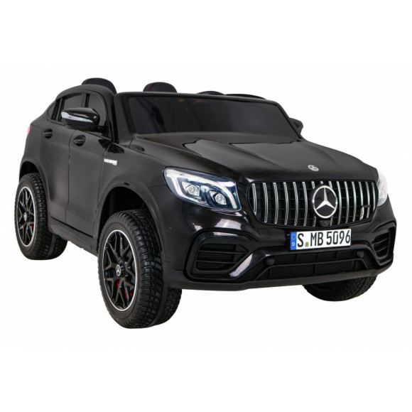 Auto Mercedes GLC 63S dla dzieci Czarny + Napęd 4x4 + MP4 + LED + Ekoskóra + Wolny Start + EVA