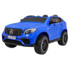 Auto Mercedes GLC 63S dla dzieci Niebieski + Napęd 4x4 + MP4 + LED + Ekoskóra + Wolny Start + EVA