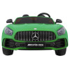 Mercedes-Benz GT R dla dzieci Lakier Zielony + Napęd 4x4 + Nawiew powietrza + Pilot + EVA + MP3 LED