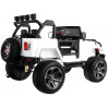 Auto terenowe typu jeep Monster 4x4 dla dzieci Biały + Pilot + Regulacja siedzenia + Wolny Start + MP3 LED + Bagażnik + Plecak