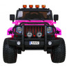 Auto terenowe typu jeep Monster 4x4 dla dzieci Różowy + Pilot + Regulacja siedzenia + Wolny Start + MP3 LED + Bagażnik + Plec