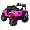 Auto terenowe typu jeep Monster 4x4 dla dzieci Różowy + Pilot + Regulacja siedzenia + Wolny Start + MP3 LED + Bagażnik + Plec
