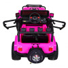 Auto terenowe typu jeep Monster 4x4 dla dzieci Różowy + Pilot + Regulacja siedzenia + Wolny Start + MP3 LED + Bagażnik + Plec