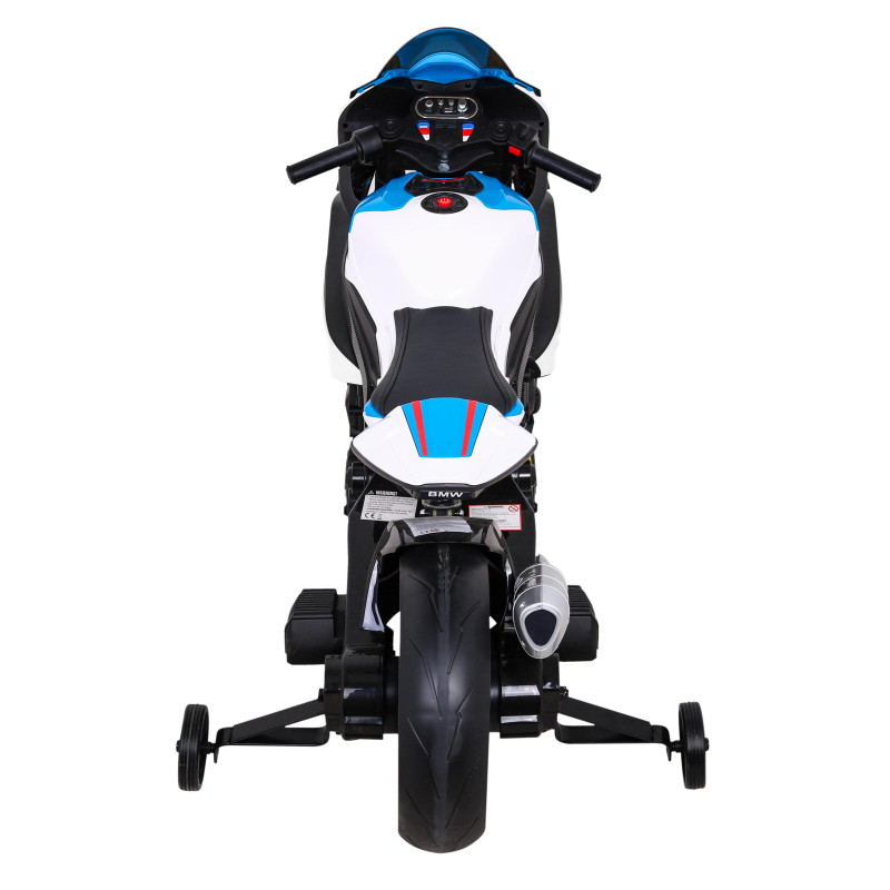 Motor BMW HP4 na akumulator dla dzieci Biały + Pomocnicze kółka + Wolny Start + EVA + MP3 LED