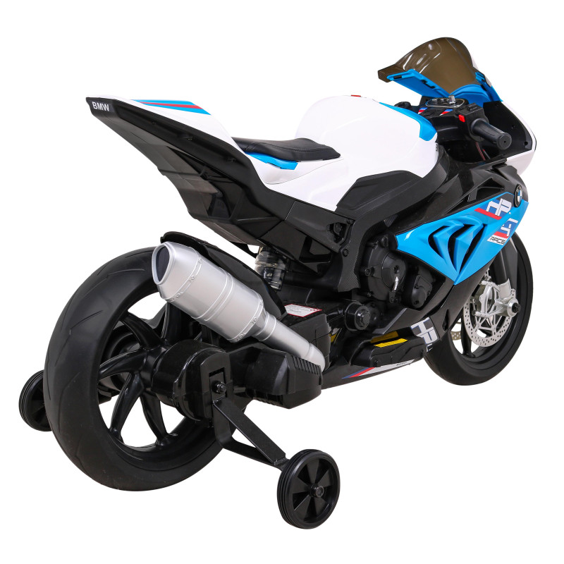 Motor BMW HP4 na akumulator dla dzieci Niebieski + Pomocnicze kółka + Wolny Start + EVA + MP3 LED