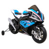Motor BMW HP4 na akumulator dla dzieci Niebieski + Pomocnicze kółka + Wolny Start + EVA + MP3 LED