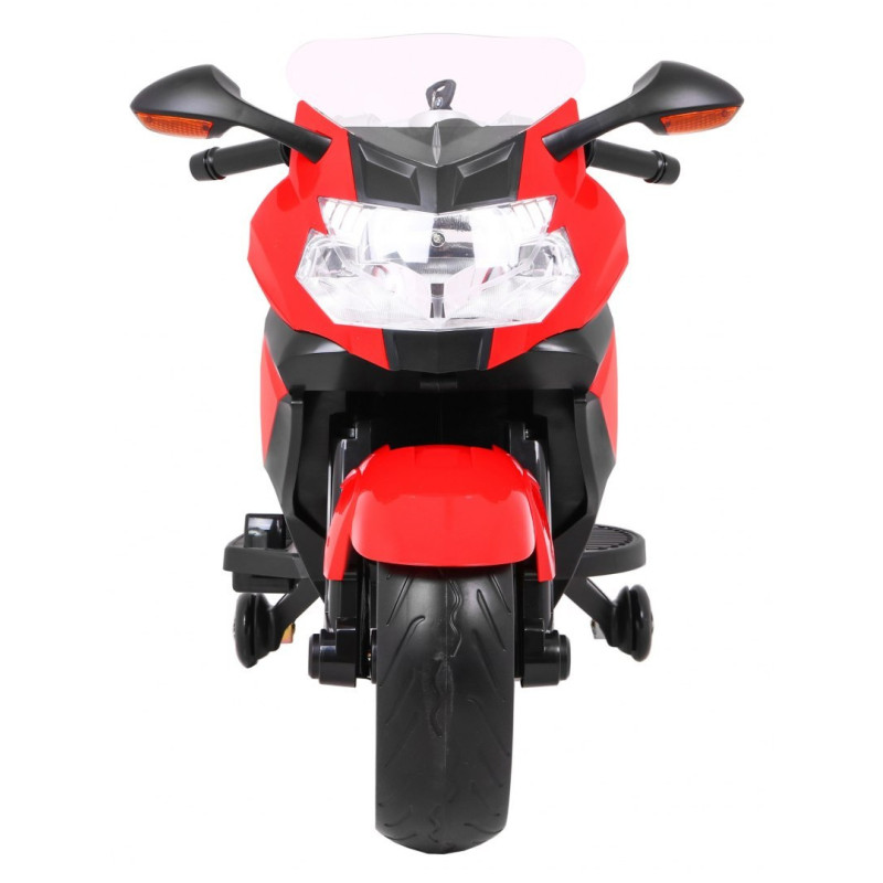 Motor na akumulator BMW K1300S dla dzieci Czerwony + Kółka pomocnicze + Dźwięki Światła + Wolny Start