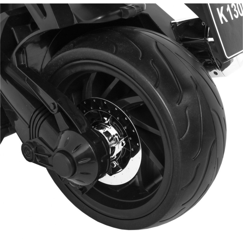 Motor na akumulator BMW K1300S dla dzieci Czerwony + Kółka pomocnicze + Dźwięki Światła + Wolny Start