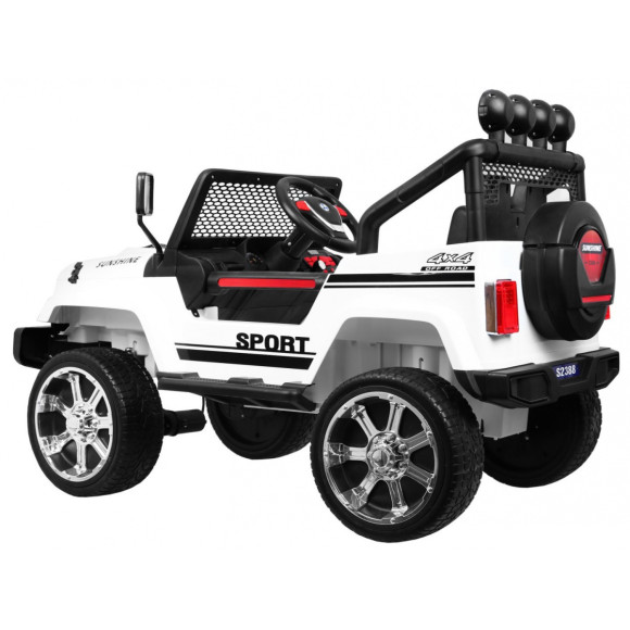 Autko terenowe Raptor Drifter Biały + Pilot + Napęd 4x4 + Schowek + Wolny Start + MP3 LED