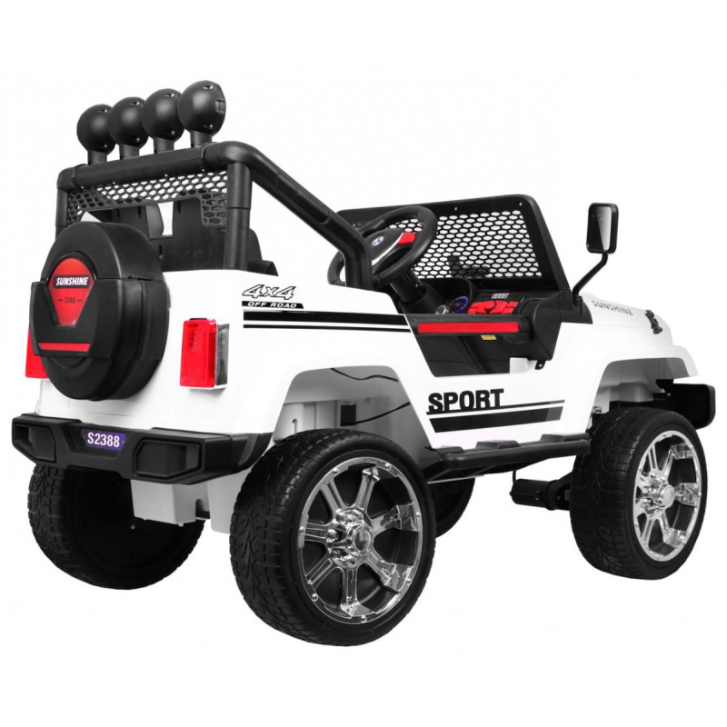 Autko terenowe Raptor Drifter Biały + Pilot + Napęd 4x4 + Schowek + Wolny Start + MP3 LED